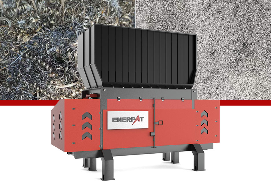 Triturador de eixo &uacute;nico para servi&ccedil;o pesado