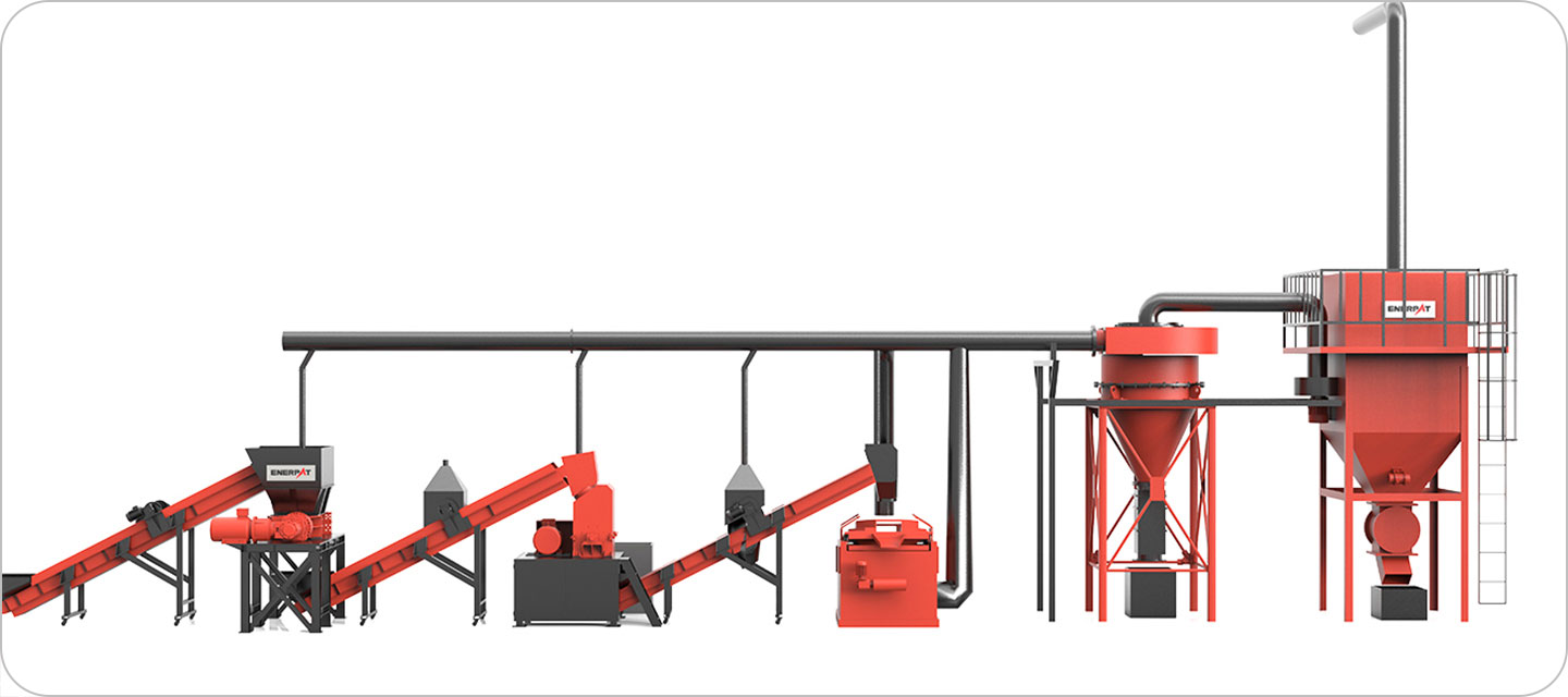 Linha de reciclagem de lixo eletrônico
