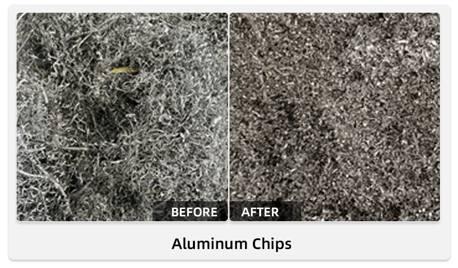 Lascas de alum&iacute;nio