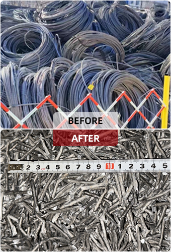 M&aacute;quina trituradora de cabos ACSR