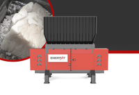 Máquina trituradora de pedaços de plástico de eixo único