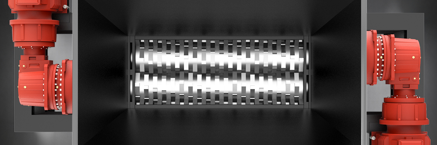 triturador de eixo duplo