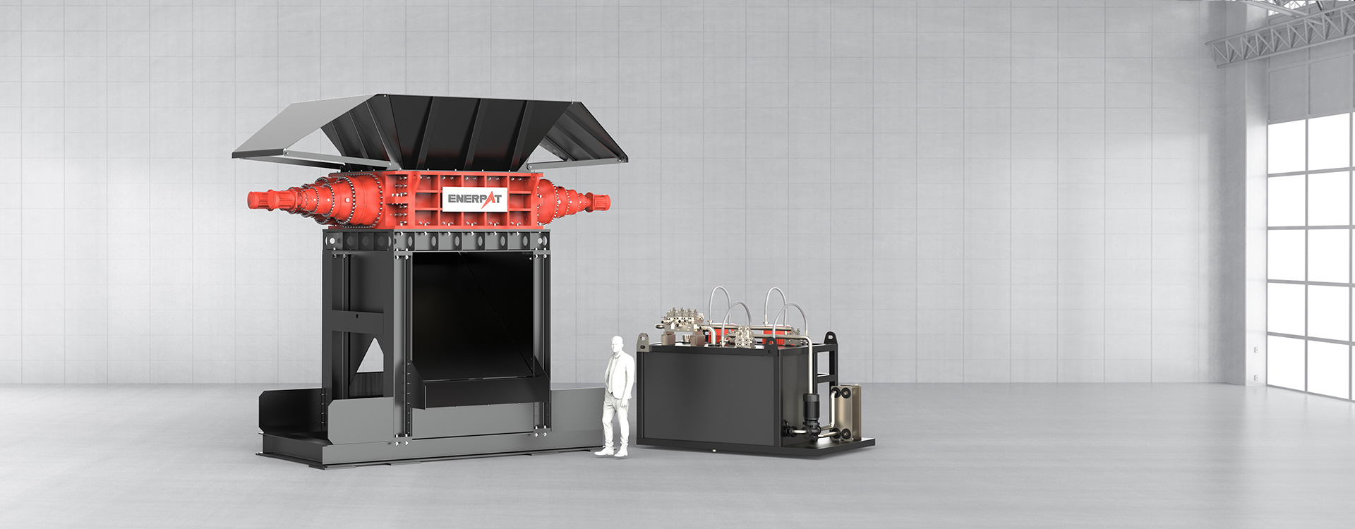 Double Shaft Hydraulic Steel Shredder