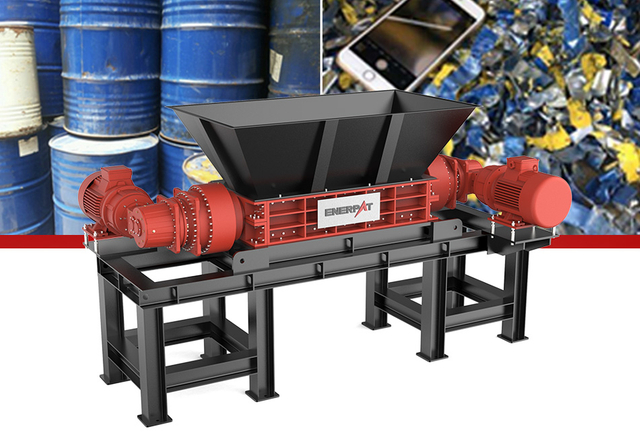 ENERPAT Triturador de eixo duplo MSB-E1500 para metal