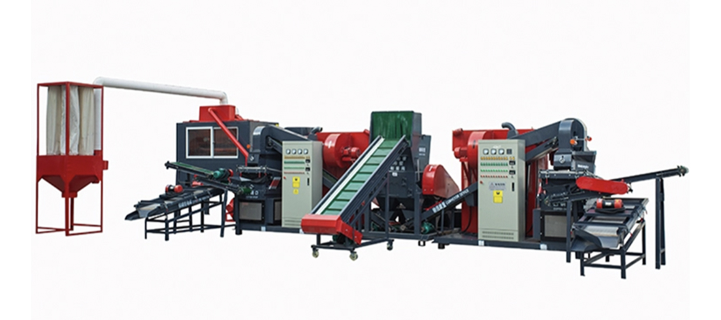 Linha de reciclagem de cabos