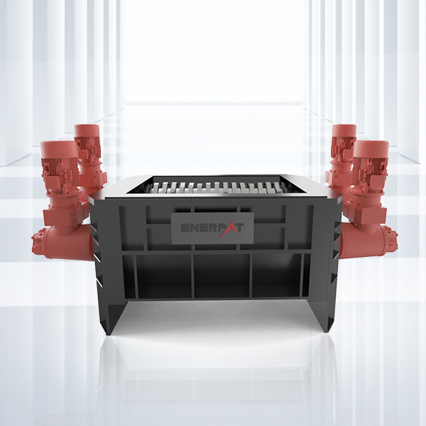 Triturador de quatro eixos