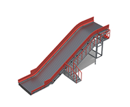 Transportador de alimentação de corrente de aço