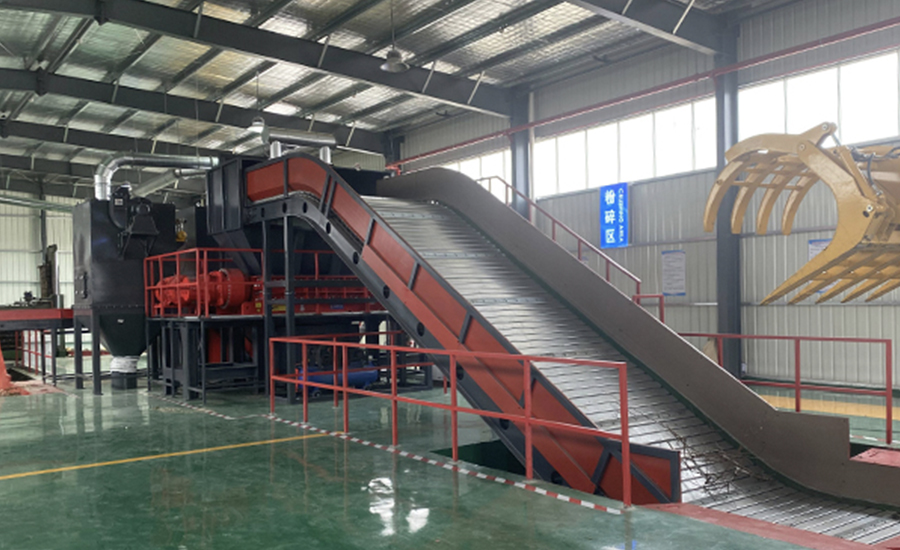 triturador de eixo duplo