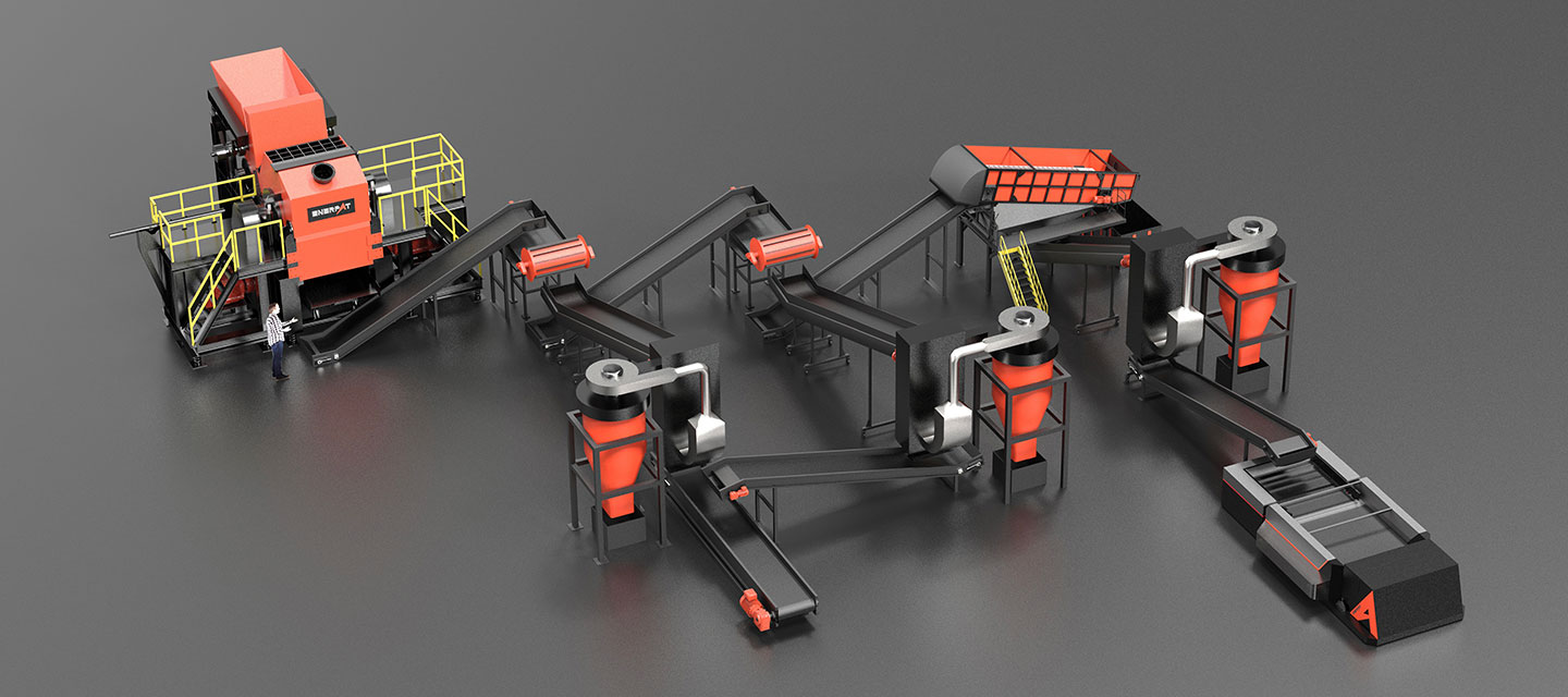 Solução trituradora de alumínio fundido