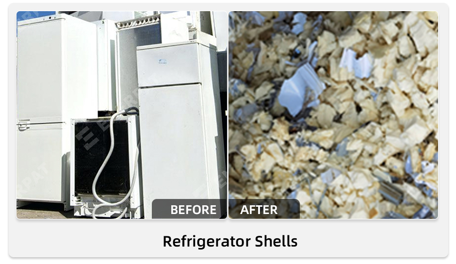 Triturador de quatro eixos