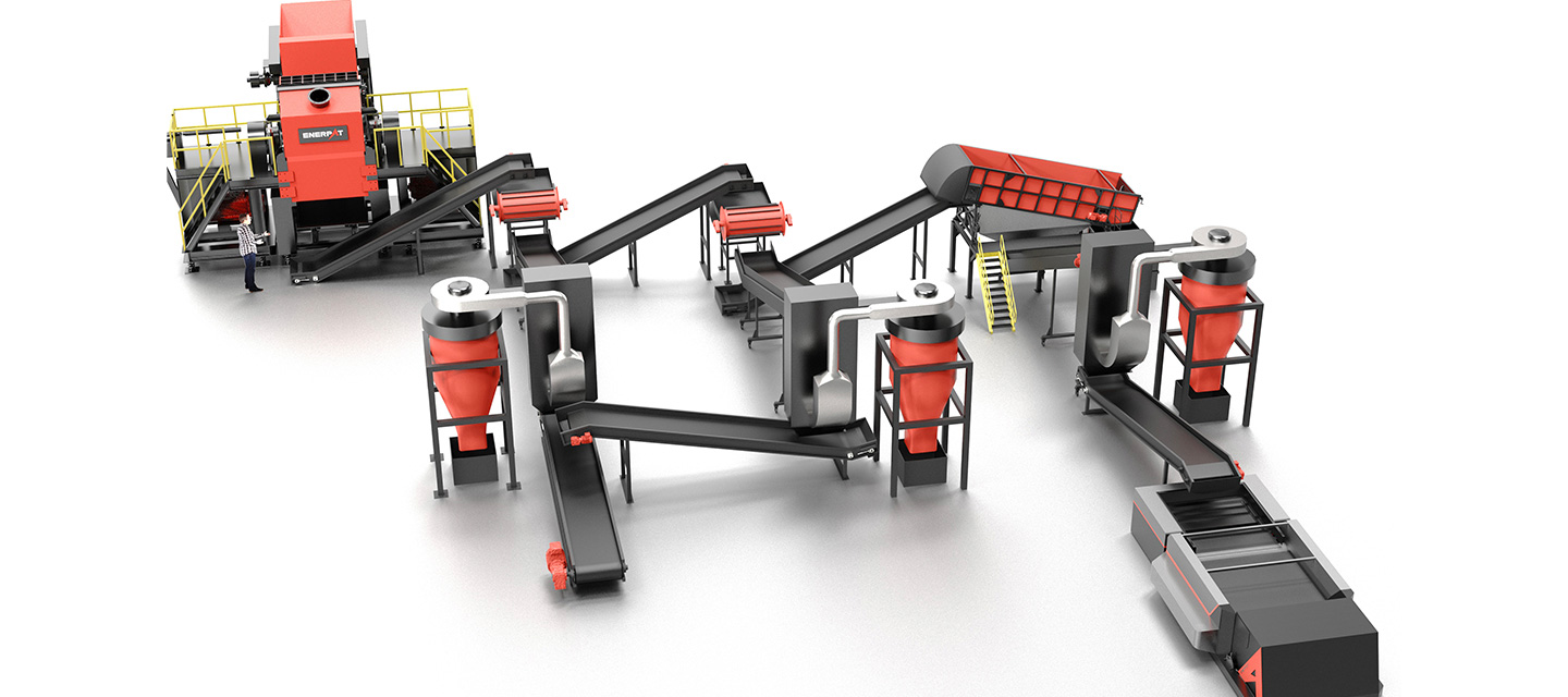 Planta de reciclagem de alumínio