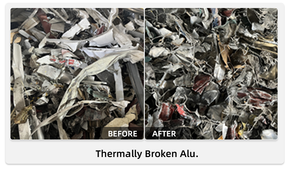 Alu termicamente quebrado.